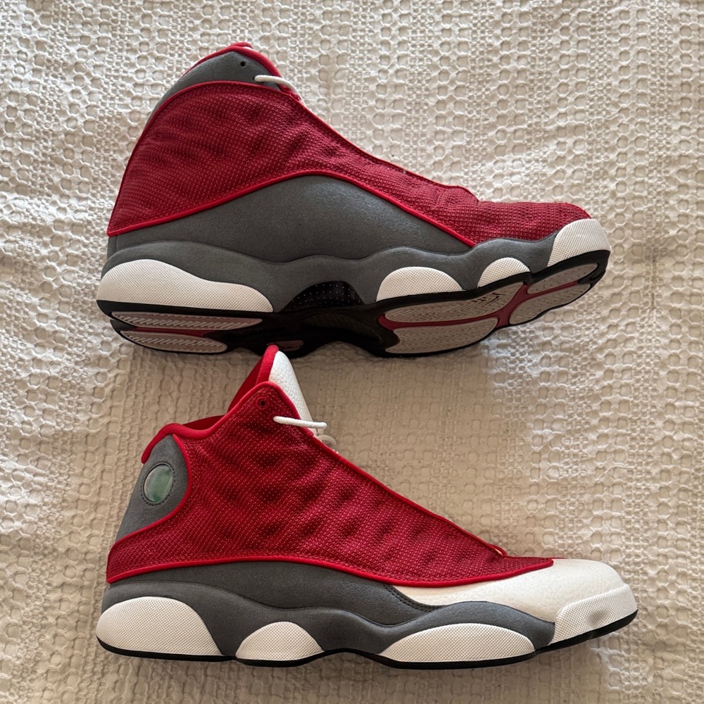 Jordan 13. Red Flint Sneakers. 13. Like New!! - Picture 4 of 7